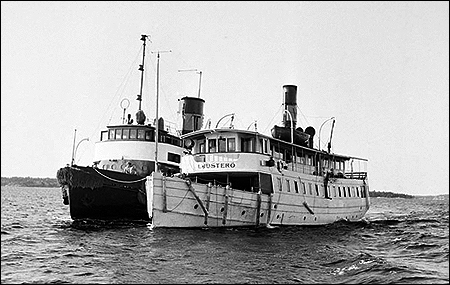 Ljuster� bogseras in till Stockholm av bogserb�ten Tebe