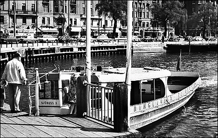 Sj�buss 3 vid Nybroplan, Stockholm 1968-06-02