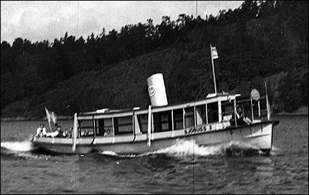 Sj�buss 3 i Skurusundet, Nacka 1950