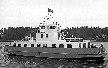 Dan Brostr�m i Kristinehamn vid leveransen 1963