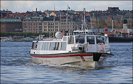 Delfin XII på Ladugårdslandsviken, Stockholm 2019-08-12