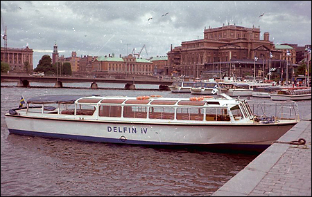 Delfin IV vid Strömkajen, Stockholm 1981