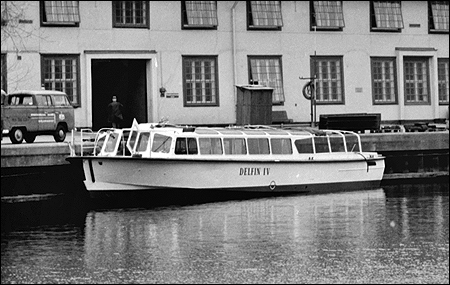 Delfin IV vid Mälarvarvet, Stockholm 1965