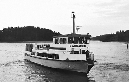 Labrador vid Gruvbryggan, Ut� 1986-12-13