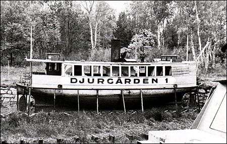 Djurg�rden 1 i Hjelmare Docka, Arboga 1977-10-01