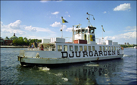 Djurg�rden 8 vid Vasabryggan, Stockholm 1999-08-03