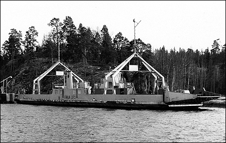 F�rja 61/273 vid Ljuster� f�rjel�ge 1973-03-10