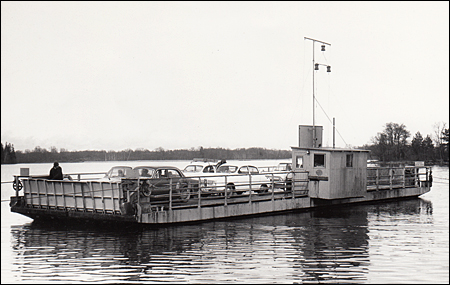 Färja 62/234 vid Lagnöström, S:t Anna 1967-04-22