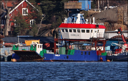 Obelix vid Kummeln�s varv AB, Nacka 2012-03-25