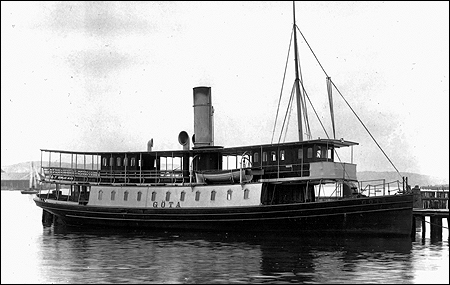 Göta vid Eriksbergs Mekaniska Verkstad, Göteborg vid leveransen 1895