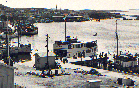 Falken vid Bj�rk� �ngb�tsbrygga