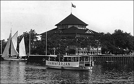 Hamnfrjan vid Strandpaviljongen, Malm