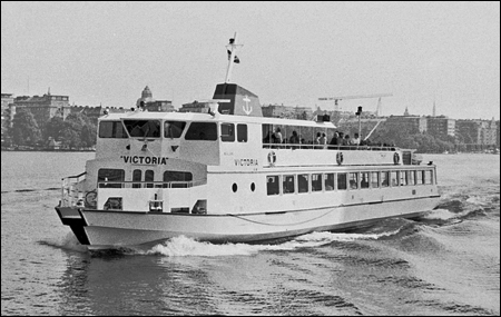 Mälar Victoria under Västerbron, Stockholm 1984