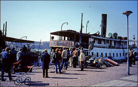 Mariefred vid Klara Mlarstrand, Stockholm 1980-05