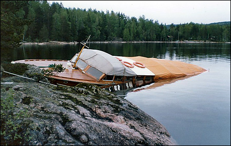 Nordmarken efter grundstötningen 1975-05