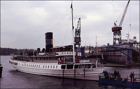 Norrtelje dockas vid Finnboda Varv, Nacka 1987-05-18