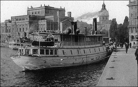 Serla vid Str�mkajen, Stockholm ca. 1900