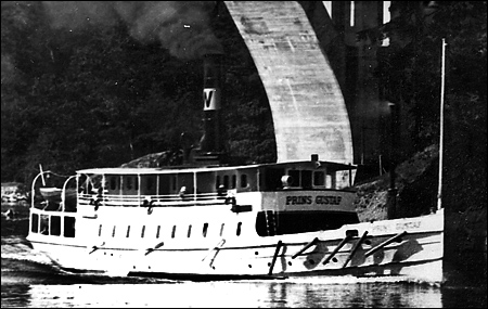 Prins Gustaf under Skurubron, Nacka