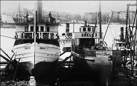 Sirius vid Bergsunds Mekaniska Verkstad, Stockholm 1927