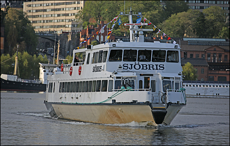 Sj�bris vid Klara M�larstrand, Stockholm 2018-08-20