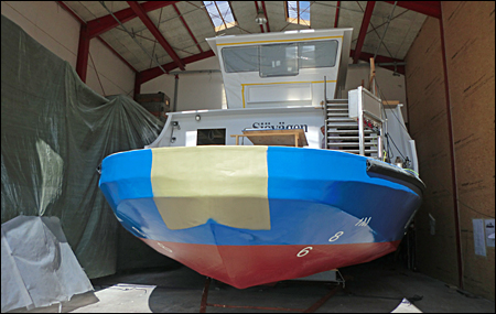 Sj�v�gen i Faaborg V�rfts varvshall 2014-08-14