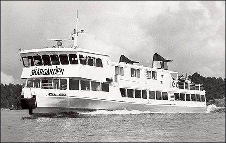 Sk�rg�rden utanf�r Bernhardsro brygga, Lindalssundet 1979