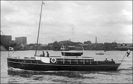 Thelma IV utanfr Eriksbergs Mek Verkstad, Gteborg 1917