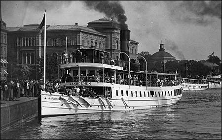 Kanholmen vid Sdra Blasieholmshamnen, Stockholm 1935