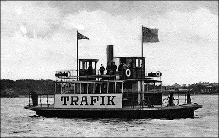 Trafik mellan Lule� och Bergn�set ca. 1901