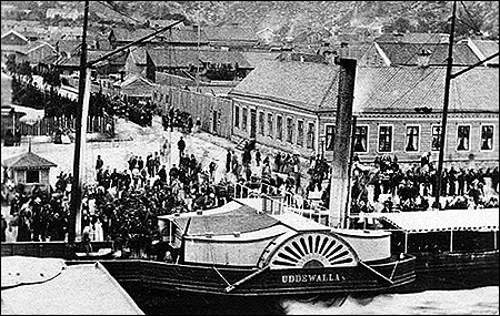 Uddevalla i Uddevalla ca. 1865