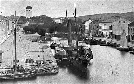 Uddevalla i Uddevalla ca. 1865