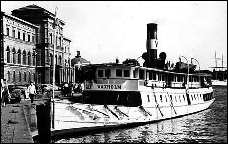 Waxholm vid Strömkajen, Stockholm 1955